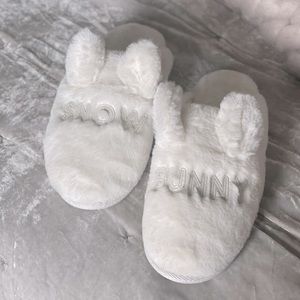 Women's LC Lauren Conrad Faux Fur “Snow Bunny” Slippers